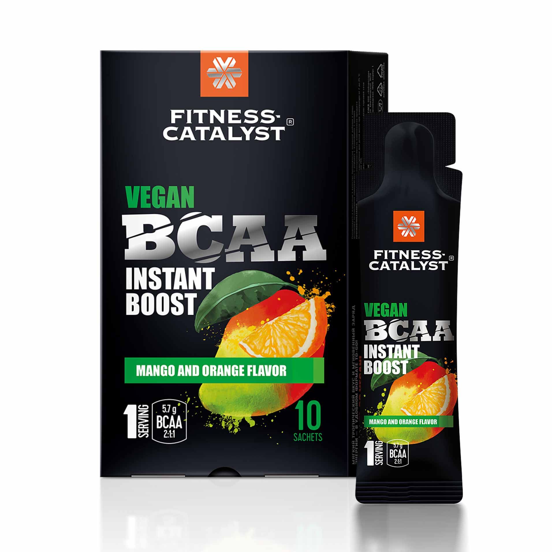 Fitness Catalyst - Быстрорастворимый комплекс веганских BCAA (апельсин-манго)